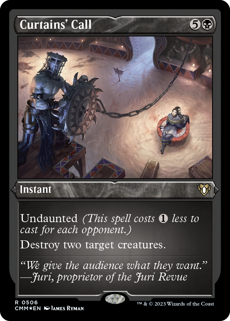 Curtains' Call (Foil Etched) [Commander Masters] | Grognard Games