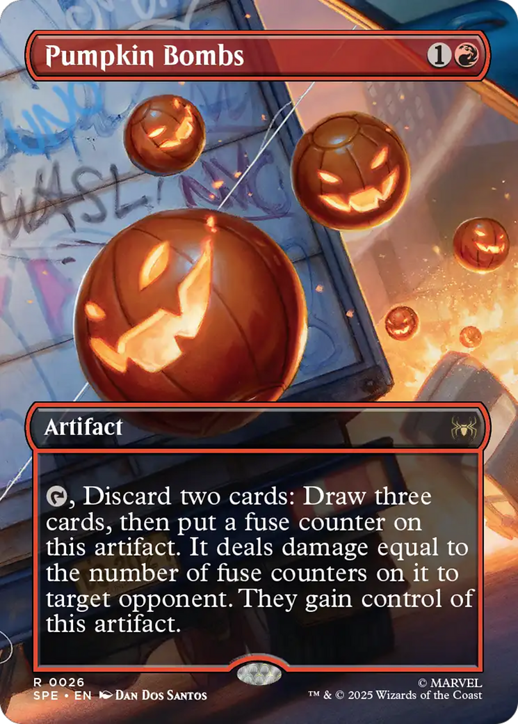 Pumpkin Bombs (Borderless) [Marvel's Spider-Man: Eternal-Legal] | Grognard Games