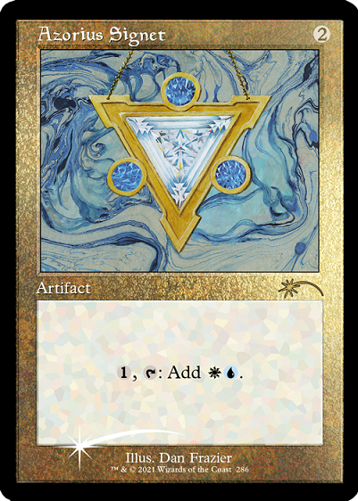 Azorius Signet (Retro) (Foil Etched) [Secret Lair Drop Series] | Grognard Games