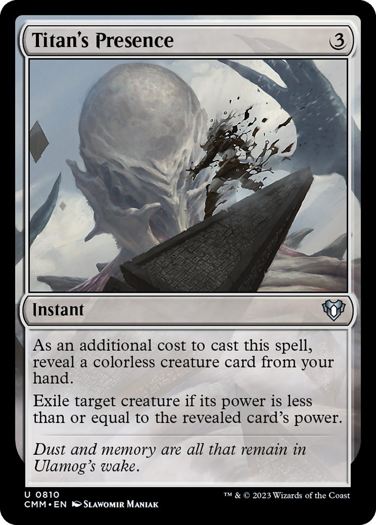 Titan's Presence [Commander Masters] | Grognard Games