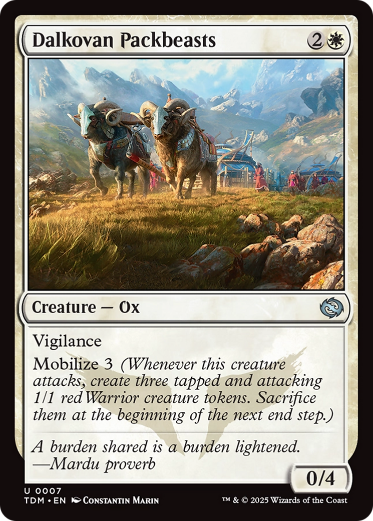 Dalkovan Packbeasts [Tarkir: Dragonstorm] | Grognard Games