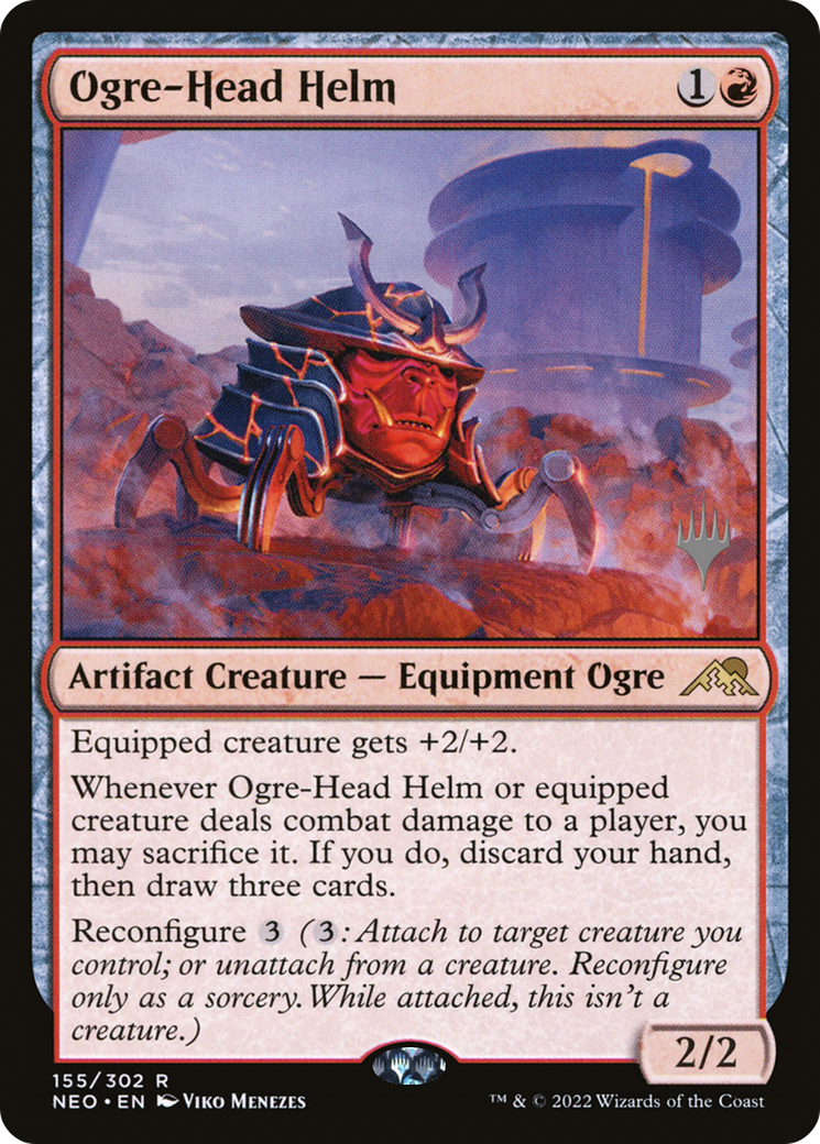 Ogre-Head Helm (Promo Pack) [Kamigawa: Neon Dynasty Promos] | Grognard Games