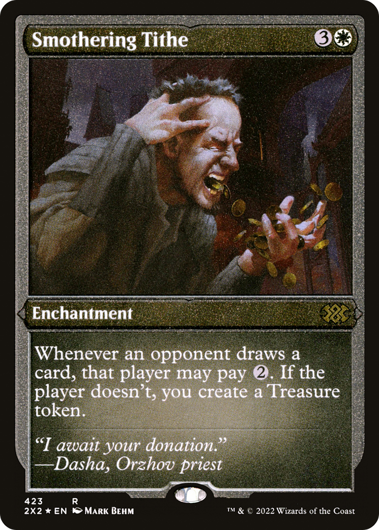 Smothering Tithe (Foil Etched) (2X2-423) - Double Masters 2022 Foil | Grognard Games