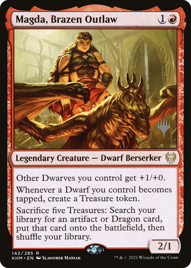 Magda, Brazen Outlaw [Kaldheim Promos] | Grognard Games