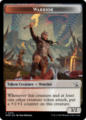 Warrior // Spirit (13) Double-Sided Token [March of the Machine Tokens] | Grognard Games