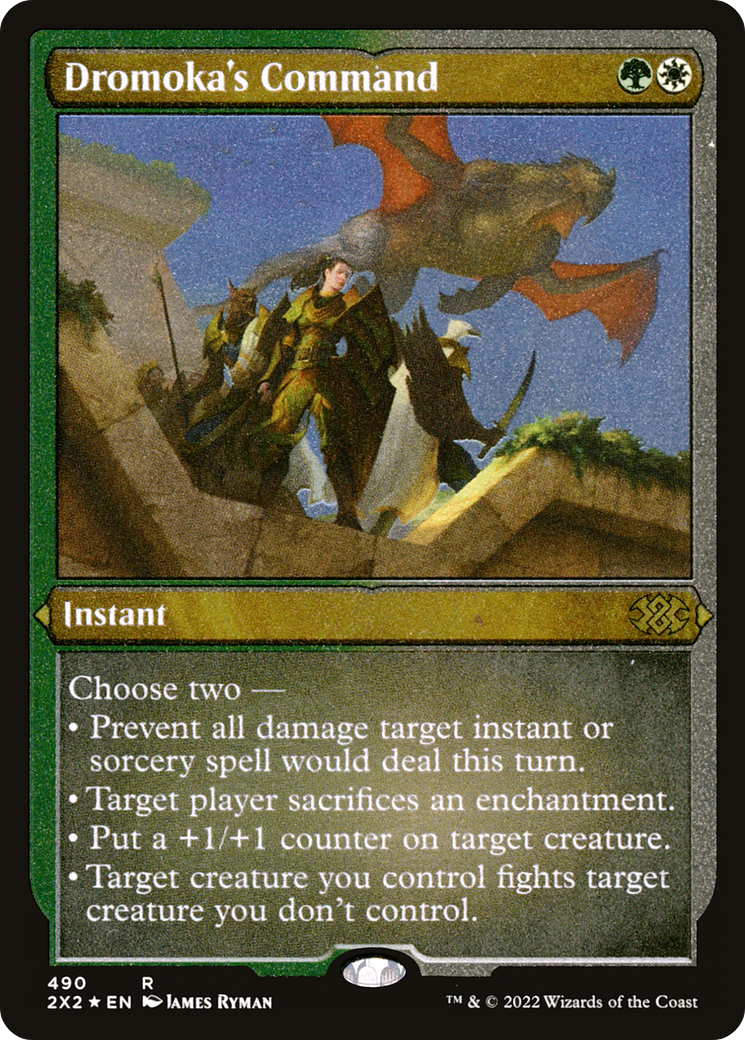 Dromoka's Command (Foil Etched) (2X2-490) - Double Masters 2022 Foil | Grognard Games