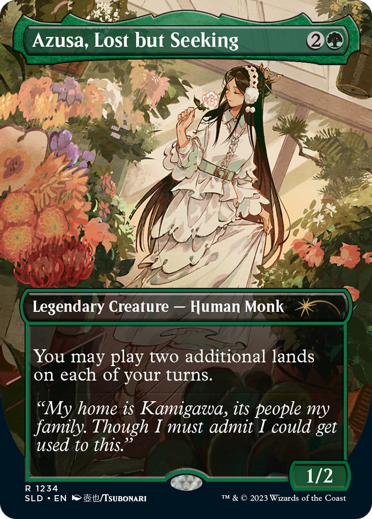 Azusa, Lost but Seeking (Borderless) [Secret Lair Drop Series] | Grognard Games