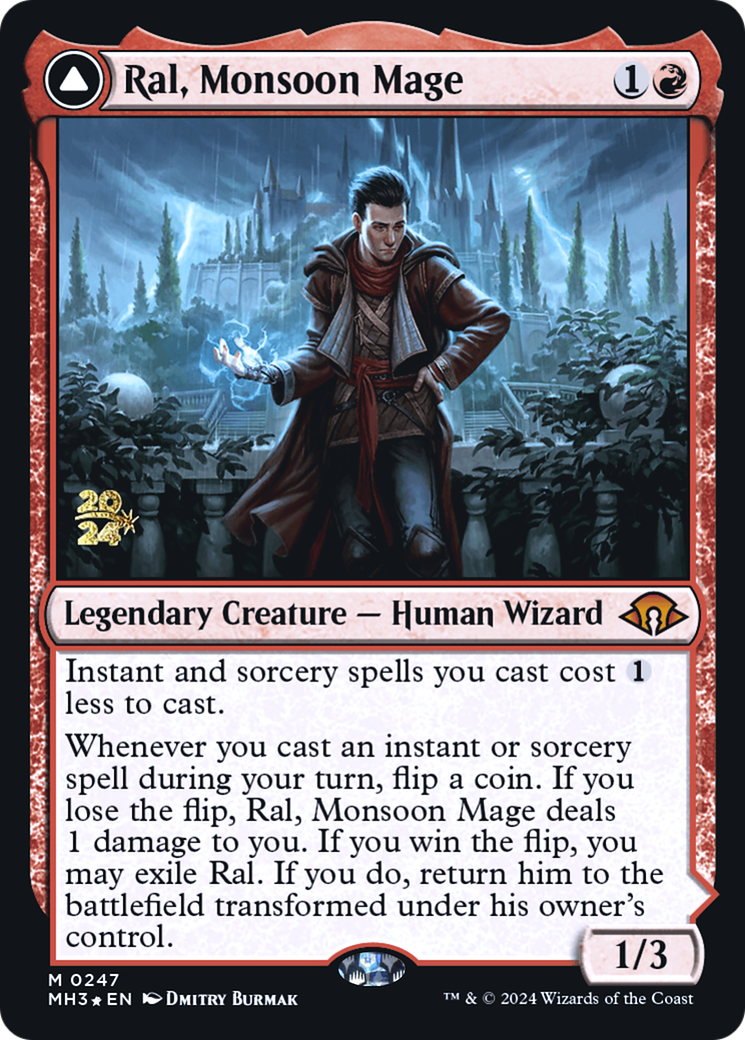 Ral, Monsoon Mage [Modern Horizons 3 Prerelease Promos] | Grognard Games