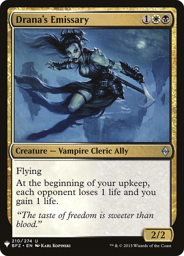 Drana's Emissary [Mystery Booster] | Grognard Games