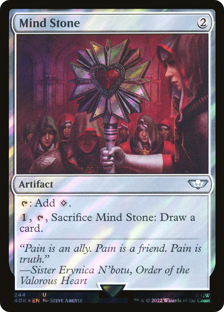 Mind Stone (244) (Surge Foil) [Universes Beyond: Warhammer 40,000] | Grognard Games