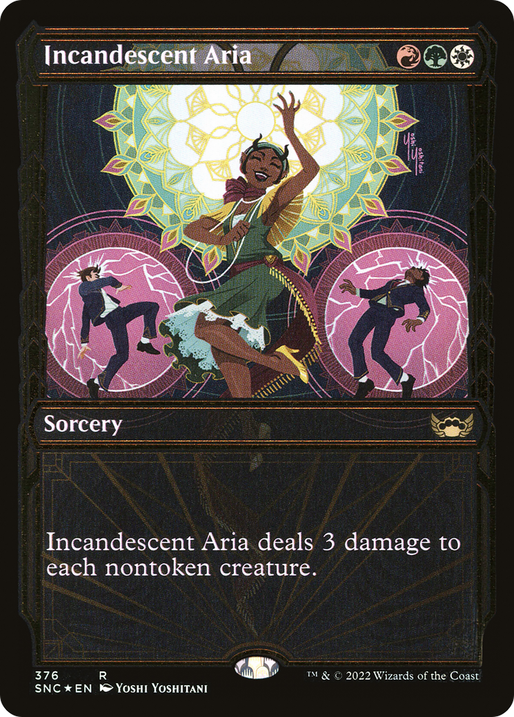Incandescent Aria (Showcase Golden Age Gilded Foil) [Streets of New Capenna] | Grognard Games