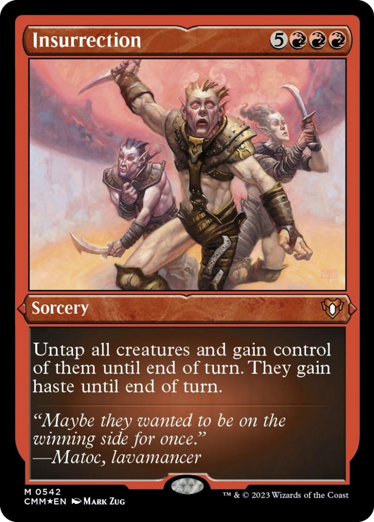 Insurrection (Foil Etched) [Commander Masters] | Grognard Games