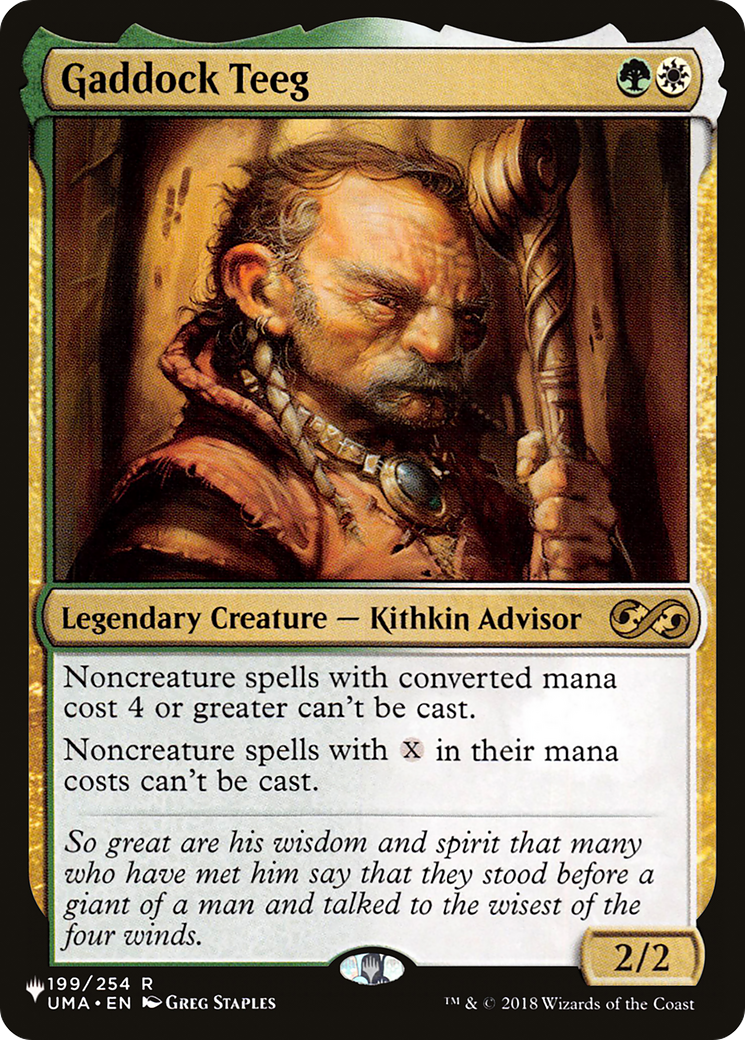 Gaddock Teeg [The List] | Grognard Games