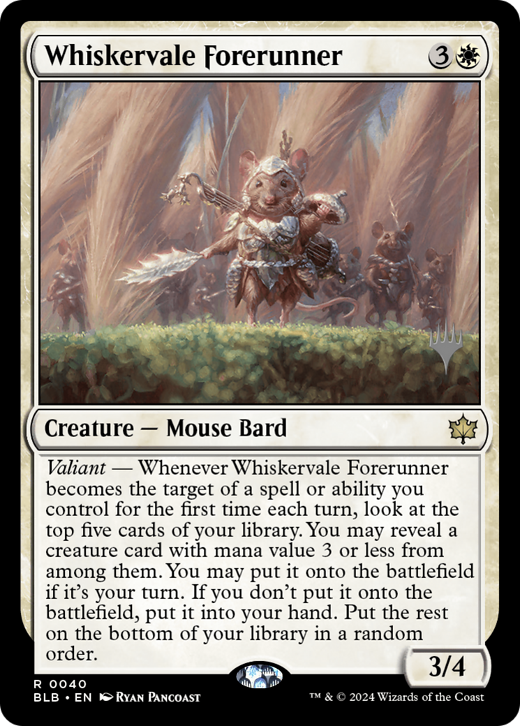 Whiskervale Forerunner (Promo Pack) [Bloomburrow Promos] | Grognard Games