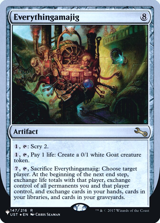 Everythingamajig (Scry) (Unfinity Foil Edition) [The List] | Grognard Games