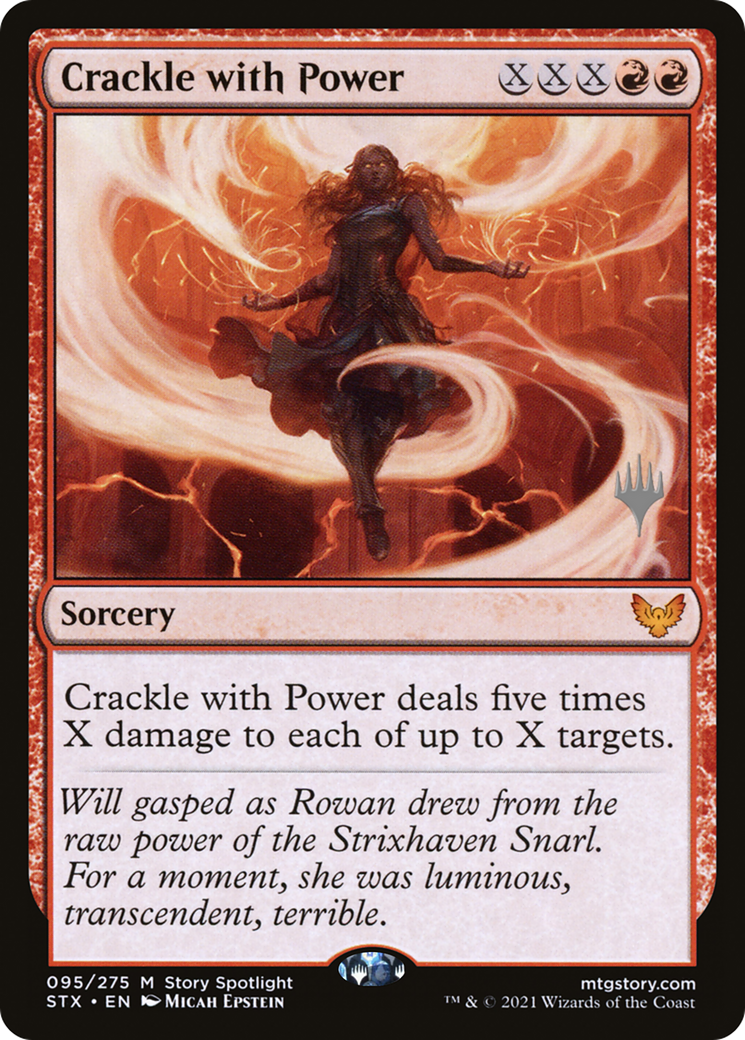 Crackle with Power (Promo Pack) [Strixhaven: School of Mages Promos] | Grognard Games