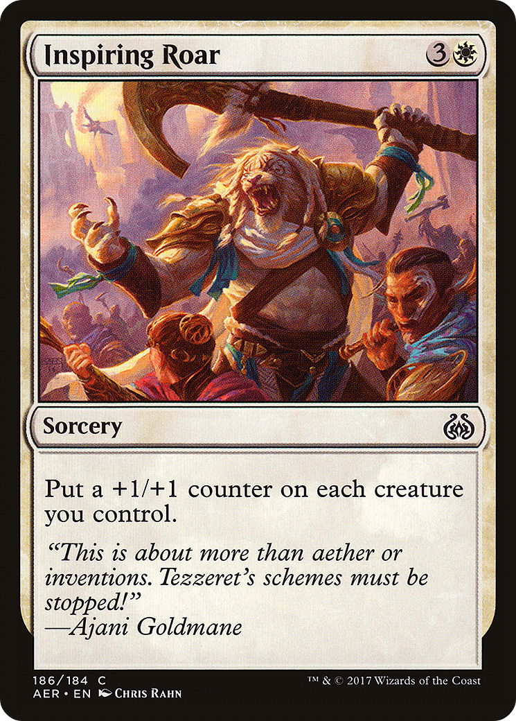 Inspiring Roar (AER-186) - Aether Revolt Foil | Grognard Games