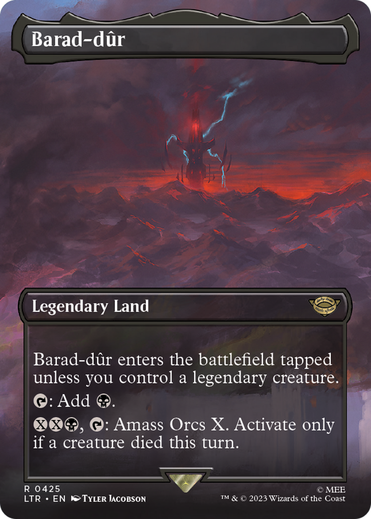 Barad-dur (Borderless Alternate Art) (425) [The Lord of the Rings: Tales of Middle-Earth] | Grognard Games