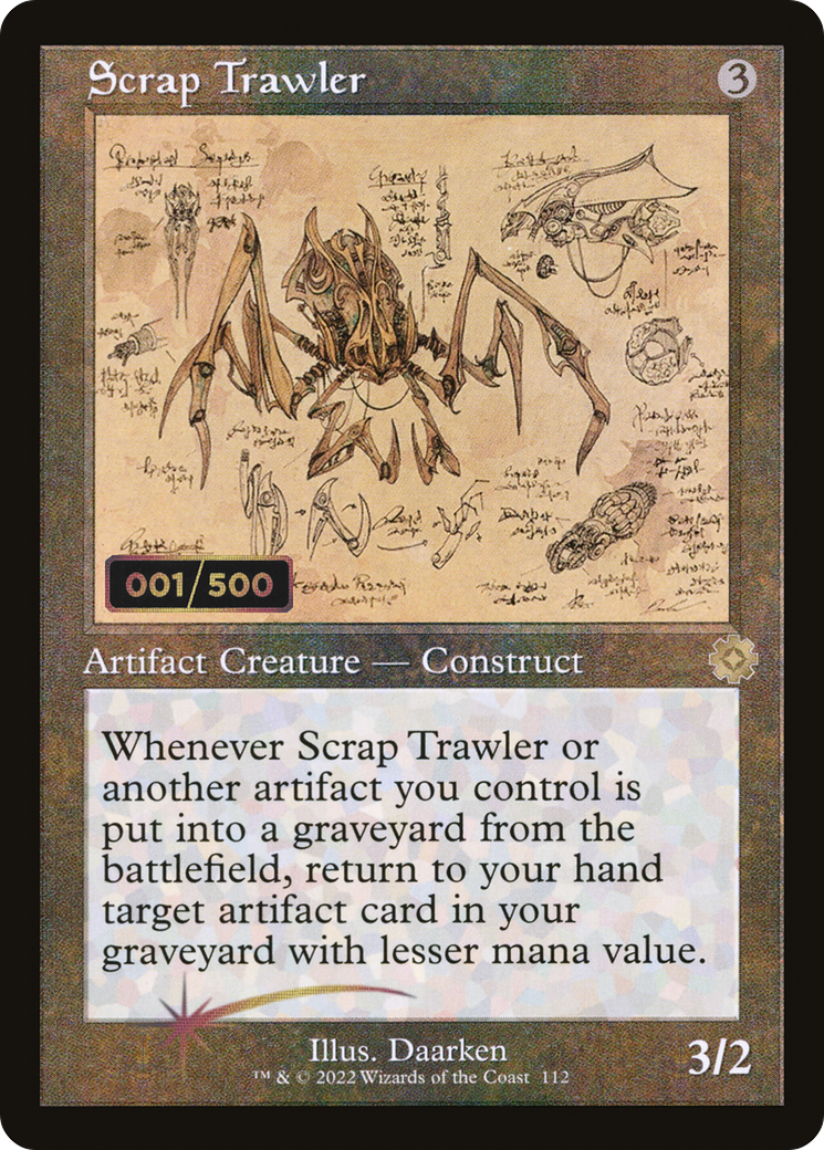 Scrap Trawler (Retro Schematic) (Serial Numbered) [The Brothers' War Retro Artifacts] | Grognard Games