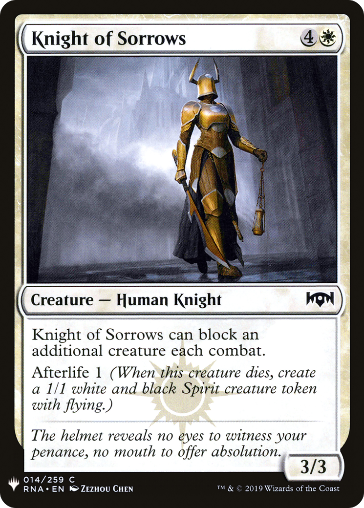 Knight of Sorrows [Mystery Booster] | Grognard Games