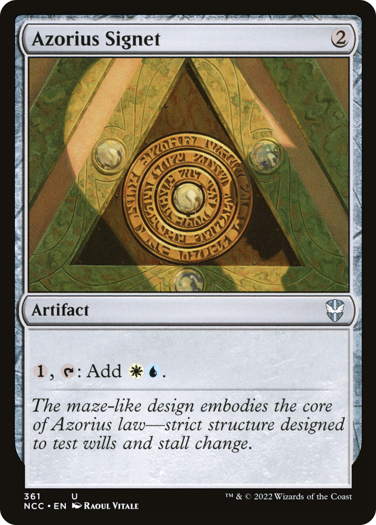 Azorius Signet [Streets of New Capenna Commander] | Grognard Games