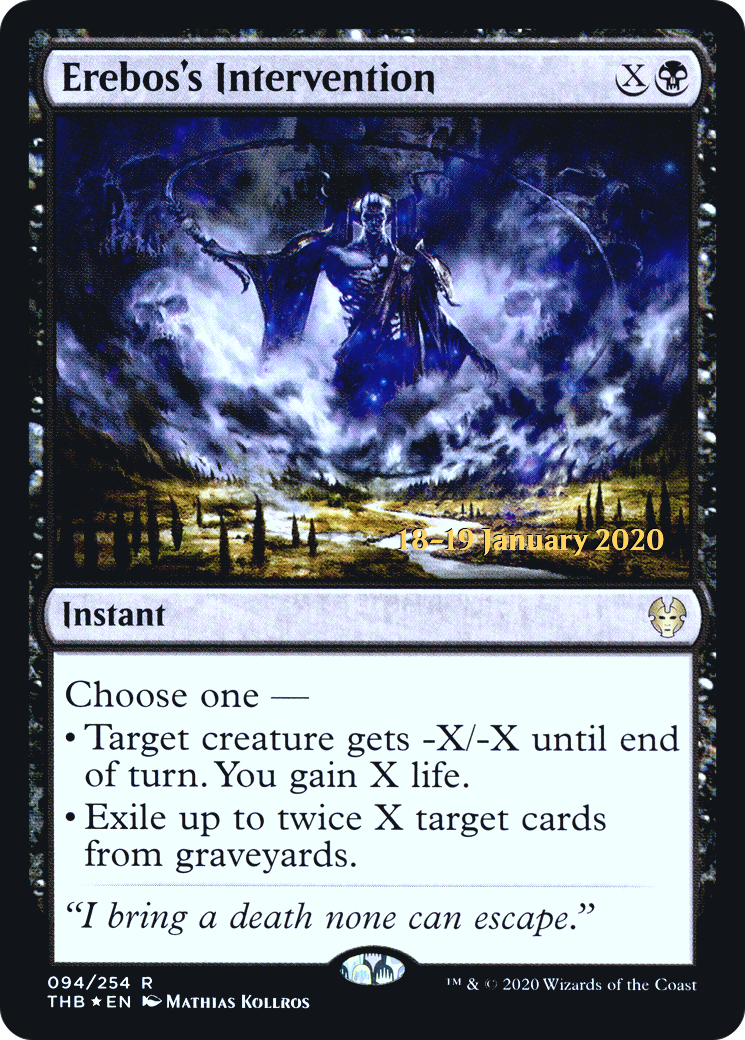Erebos's Intervention [Theros Beyond Death Prerelease Promos] | Grognard Games