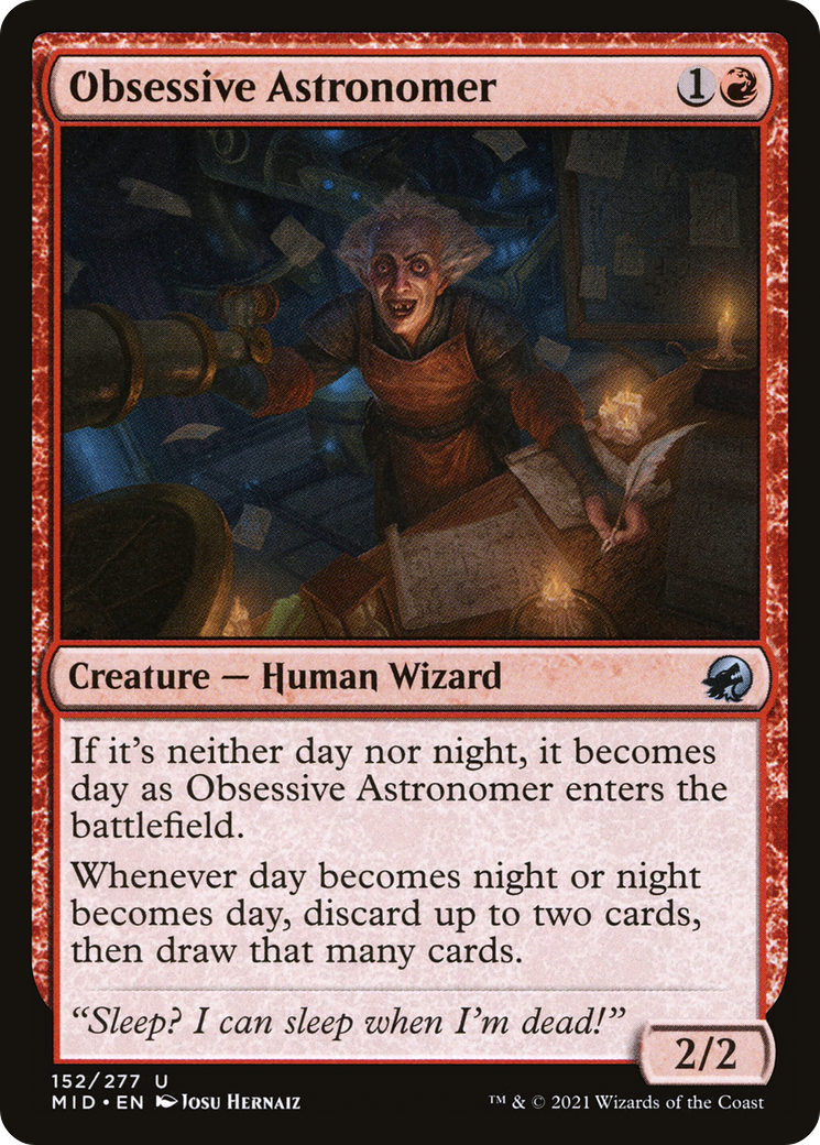 Obsessive Astronomer [Innistrad: Midnight Hunt] | Grognard Games