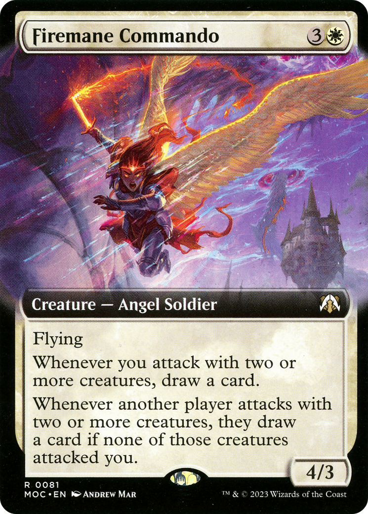 Firemane Commando (Extended Art) [March of the Machine Commander] | Grognard Games