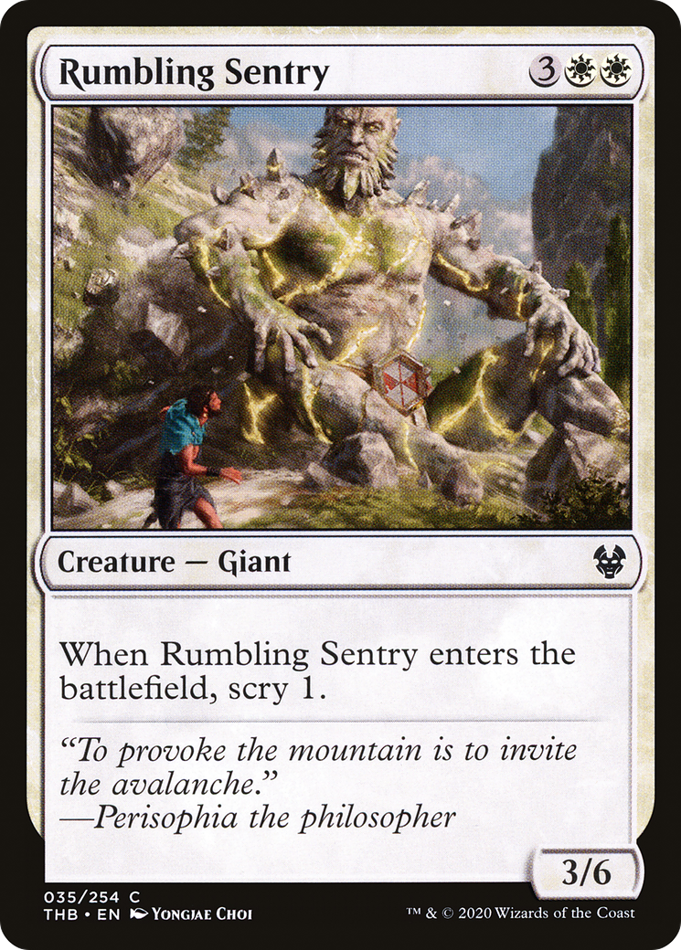 Rumbling Sentry [Theros Beyond Death] | Grognard Games