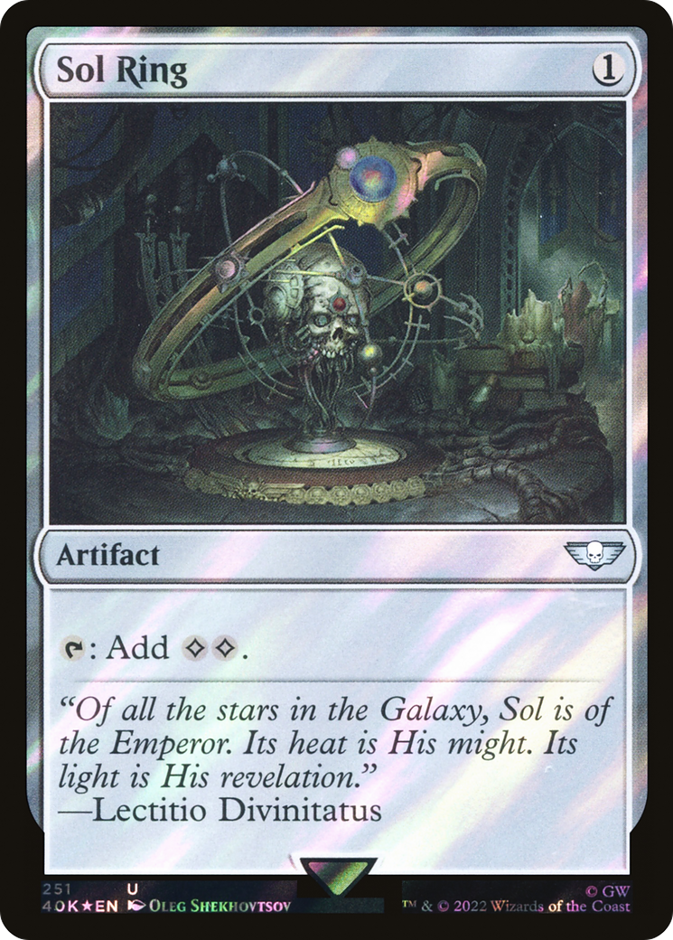 Sol Ring (251) (Surge Foil) [Universes Beyond: Warhammer 40,000] | Grognard Games
