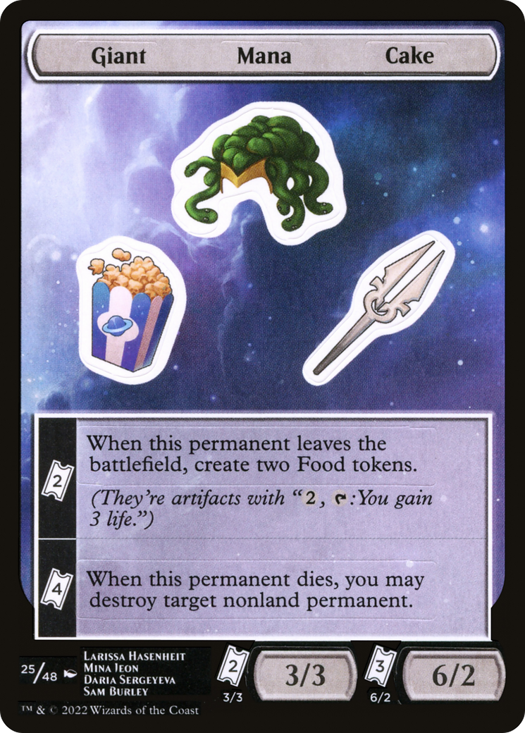 Giant Mana Cake [Unfinity Stickers] | Grognard Games