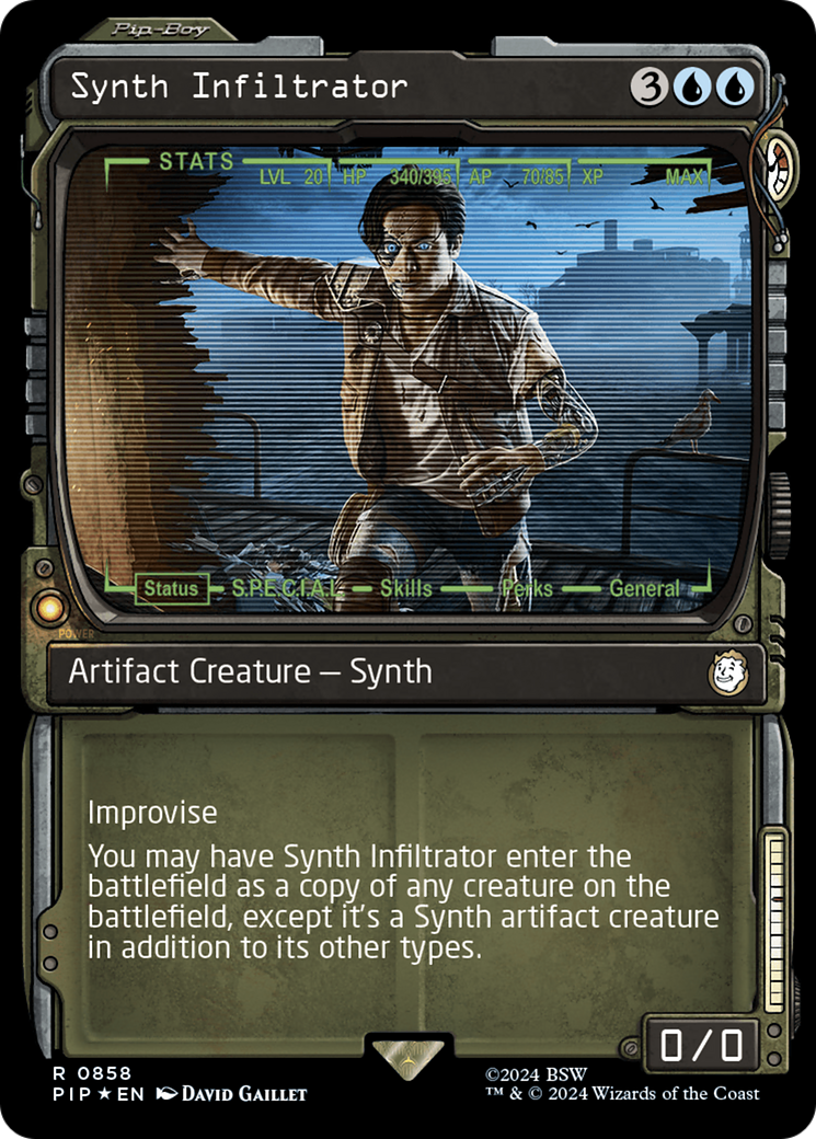 Synth Infiltrator (Showcase) (Surge Foil) [Fallout] | Grognard Games