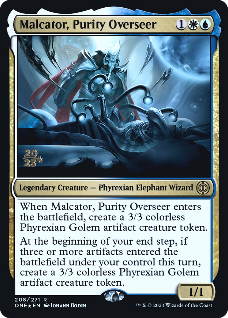 Malcator, Purity Overseer [Phyrexia: All Will Be One Prerelease Promos] | Grognard Games