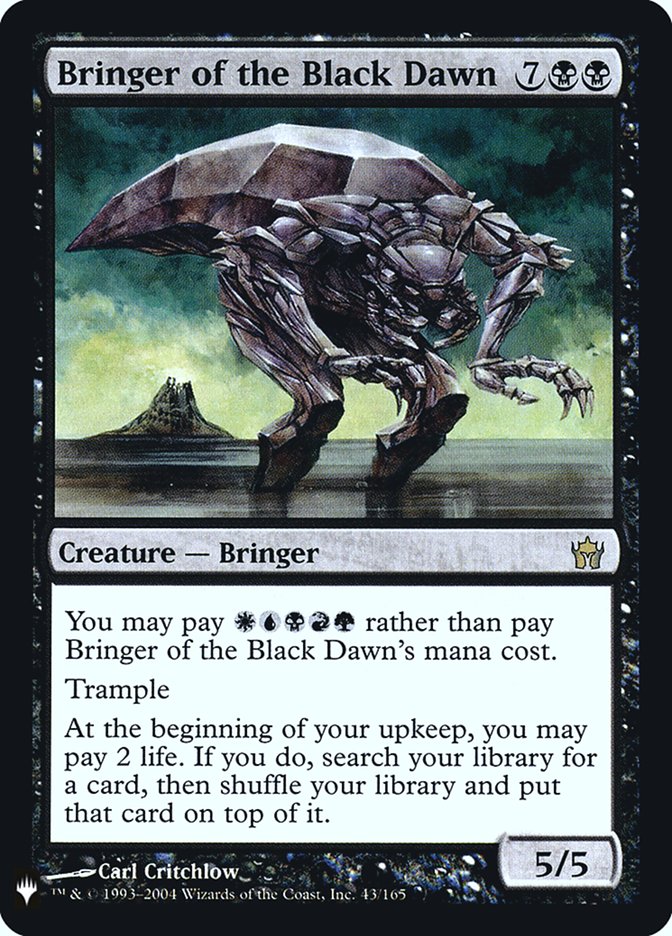 Bringer of the Black Dawn [Mystery Booster] | Grognard Games