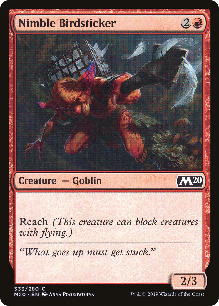 Nimble Birdsticker [Core Set 2020] | Grognard Games