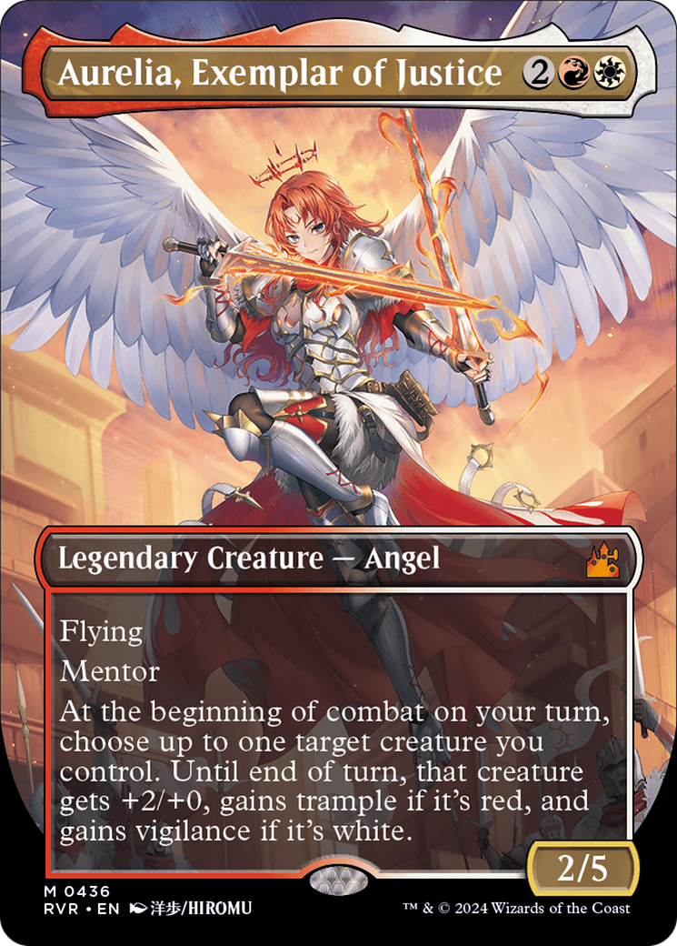 Aurelia, Exemplar of Justice (Anime Borderless) [Ravnica Remastered] | Grognard Games