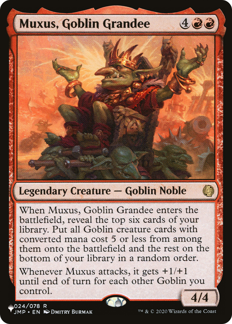 Muxus, Goblin Grandee [The List Reprints] | Grognard Games