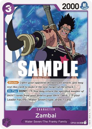 Zambai (OP03-063) - Pillars of Strength | Grognard Games