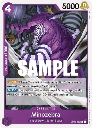 Minozebra (OP03-068) - Pillars of Strength | Grognard Games