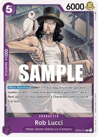 Rob Lucci (071) (OP03-071) - Pillars of Strength Foil | Grognard Games