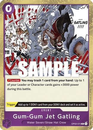 Gum-Gum Jet Gatling (OP03-072) - Pillars of Strength Foil | Grognard Games