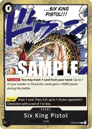 Six King Pistol (OP03-097) - Pillars of Strength Foil | Grognard Games