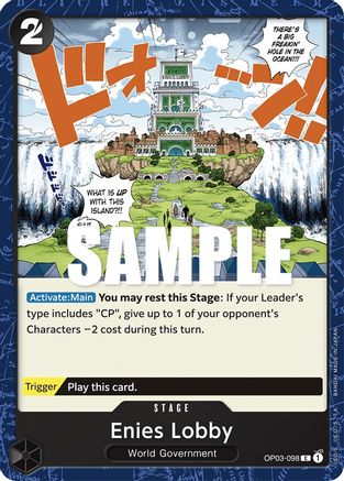 Enies Lobby (OP03-098) - Pillars of Strength | Grognard Games