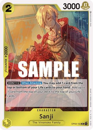 Sanji (OP03-102) - Pillars of Strength Foil | Grognard Games
