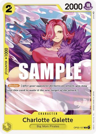 Charlotte Galette (OP03-107) - Pillars of Strength | Grognard Games