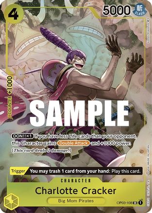 Charlotte Cracker (Alternate Art) (OP03-108) - Pillars of Strength Foil | Grognard Games