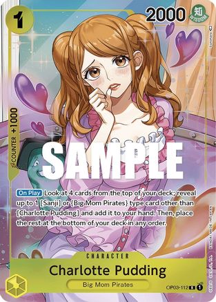 Charlotte Pudding (Alternate Art) (OP03-112) - Pillars of Strength Foil | Grognard Games