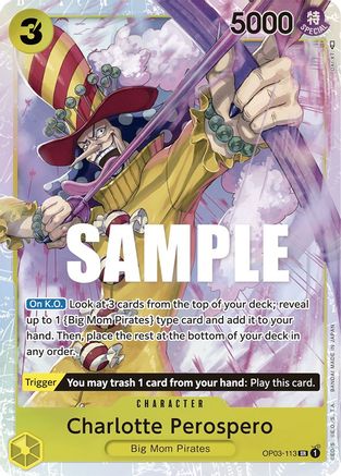 Charlotte Perospero (OP03-113) - Pillars of Strength Foil | Grognard Games