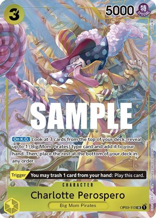 Charlotte Perospero (Alternate Art) (OP03-113) - Pillars of Strength Foil | Grognard Games