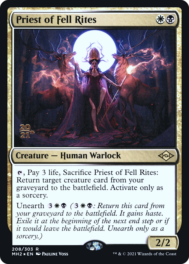 Priest of Fell Rites [Modern Horizons 2 Prerelease Promos] | Grognard Games